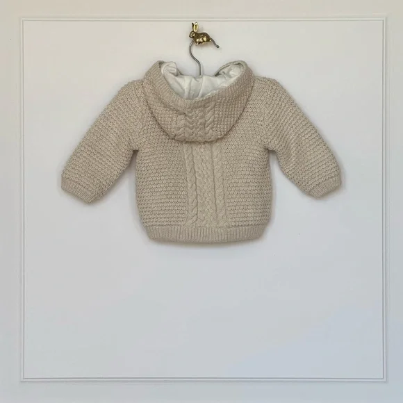 Mayoral | Newborn Cozy Knit Sweater with Sherpa lining - Picture 2 of 11